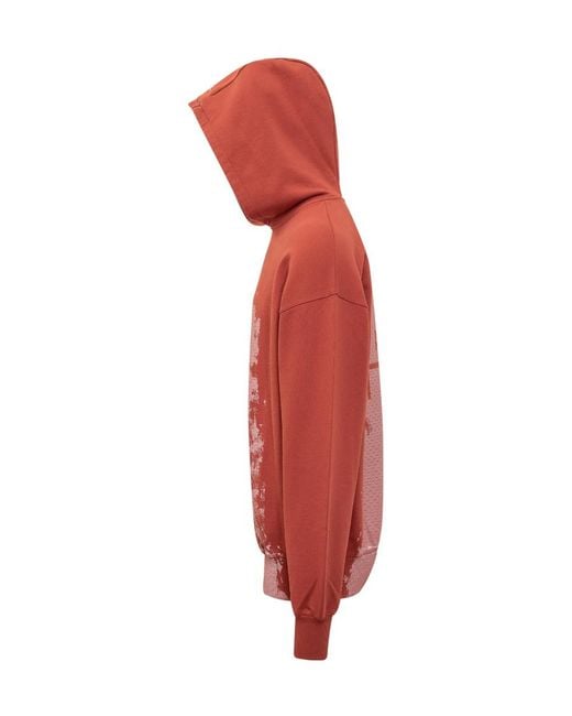 A_COLD_WALL* Red A-Cold-Wall* Graphic Hoodie Sweater for men