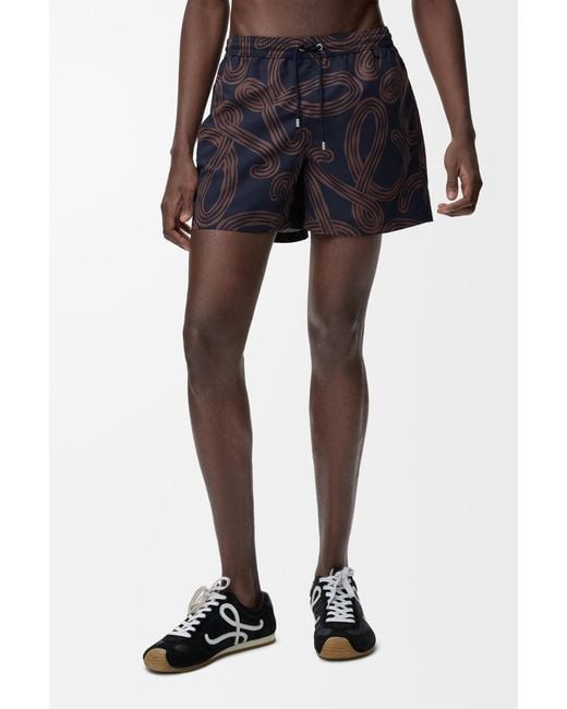 Loewe Blue Technical Shell Swim Shorts for men