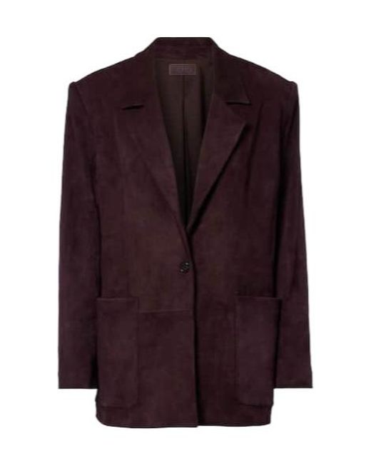 Stouls Purple Berliner Suede Blazer