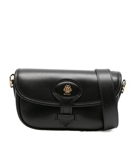 Bally Black Leather Crossbody Bag