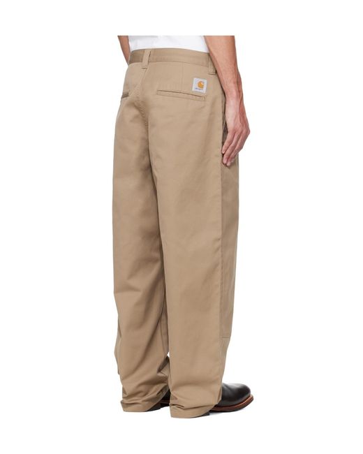 Carhartt Natural Brady Double Knee Chino Pants for men