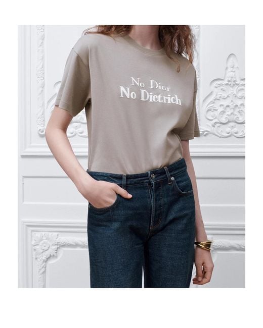 Dior Gray T-Shirt With Lettering