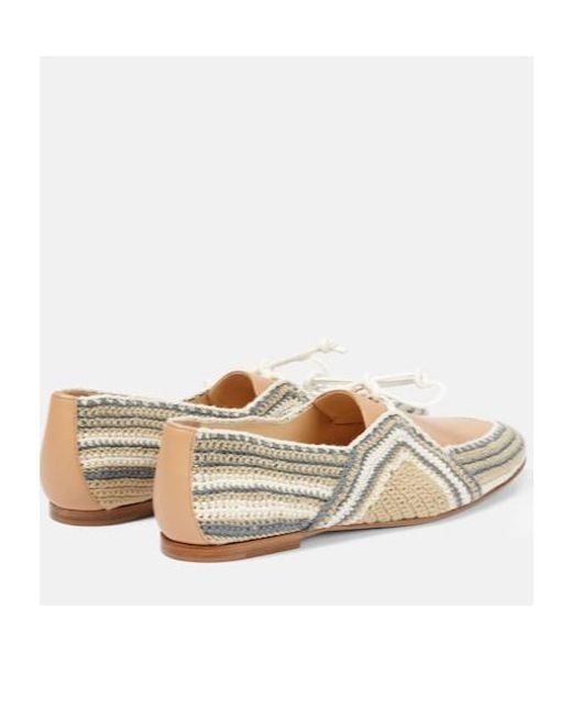 Gabriela Hearst White Hays Crochet Moccasins