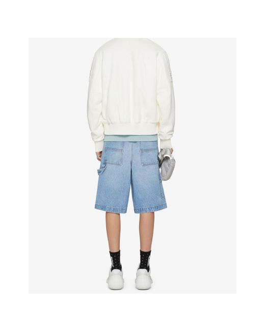 Givenchy Blue Carpenter Denim Bermuda Shorts for men