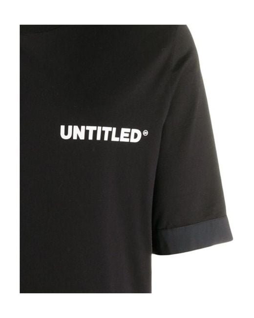 Neil Barrett Black Untitled Printed T-Shirt for men