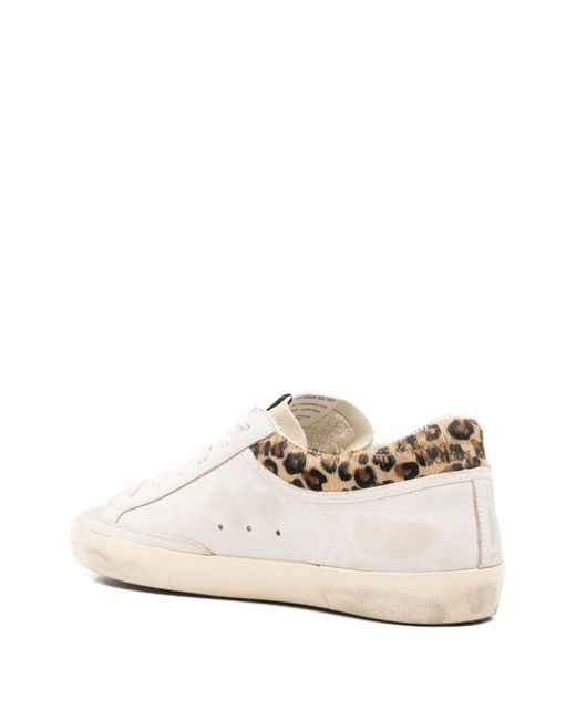 Golden Goose Deluxe Brand Natural Super Star Lace-Up Sneakers
