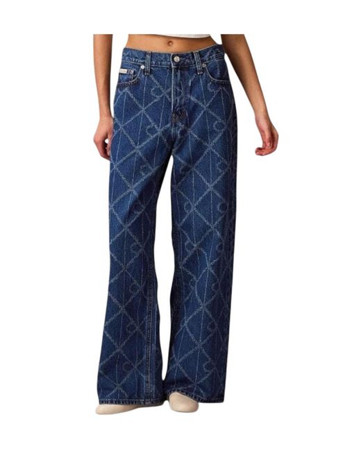 Calvin Klein Blue Belt Loop Jeans