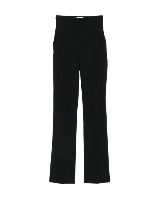 Elisabetta Franchi Black Pressed-Crease Trousers