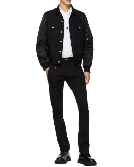 McQueen White Skull Patch Polo Shirt for men