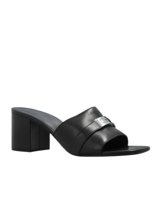 Tory Burch Black Leelee Leather Sandals