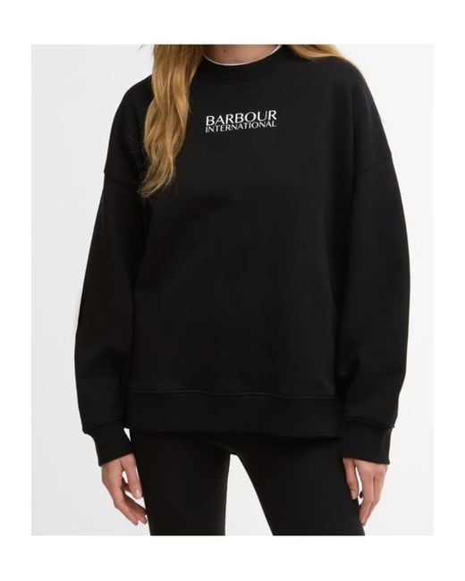 Barbour Blue Logo Crew Neck Sweatshirt