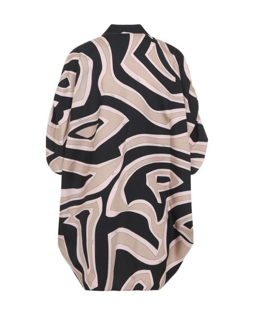 Emilio Pucci Gray Silk Mini Dress