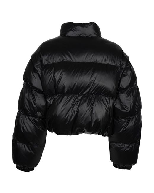 Prada Black Convertible High-Neck Down Jacket