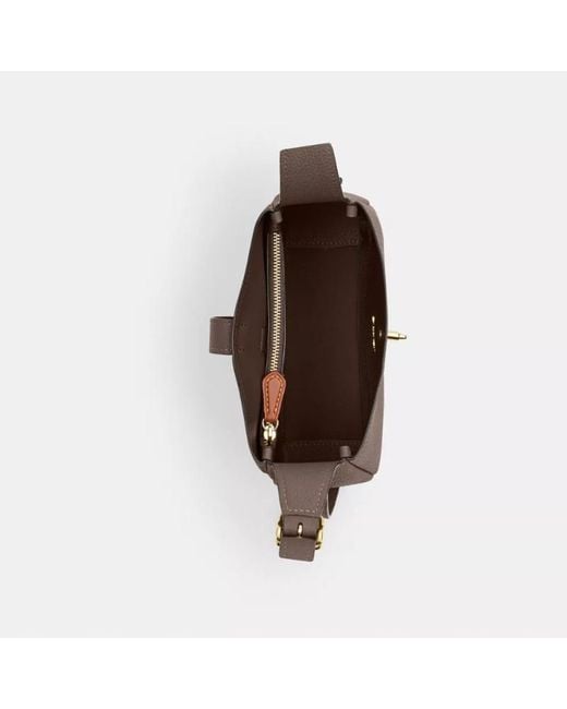 COACH Brown Hadley Mini Crossbody Bag
