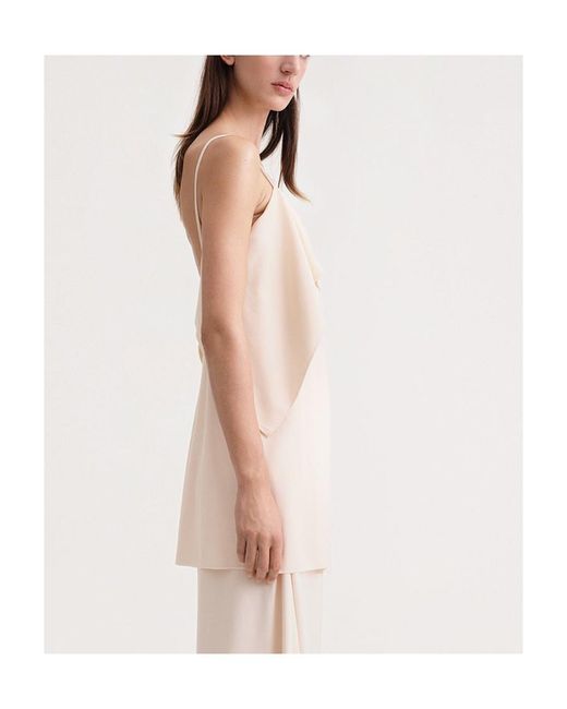 Totême Pink Draped Mid-Length Tank Top
