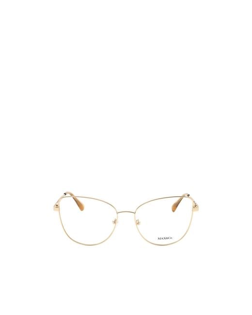 MAX&Co. White Rectangle Frame Glasses