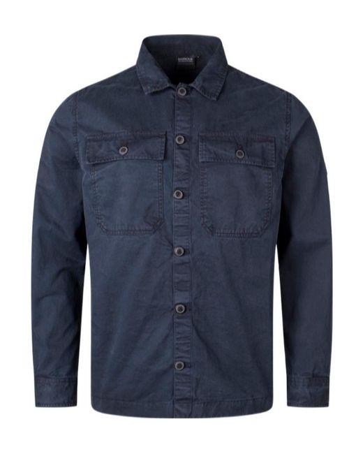 Barbour Blue Arlo Overshirt for men