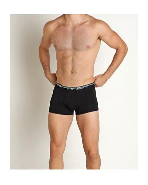 Emporio Armani Blue Elastic Waist Panties for men