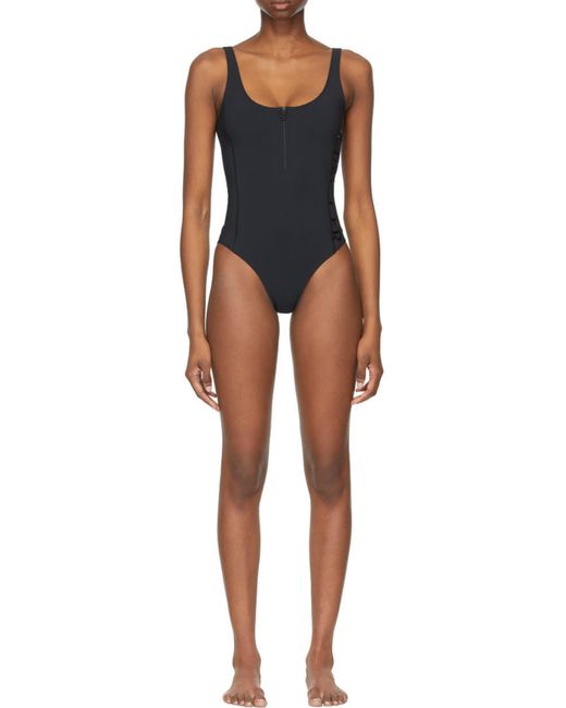 Moncler Black Logo-Print Sleeveless Bodysuit