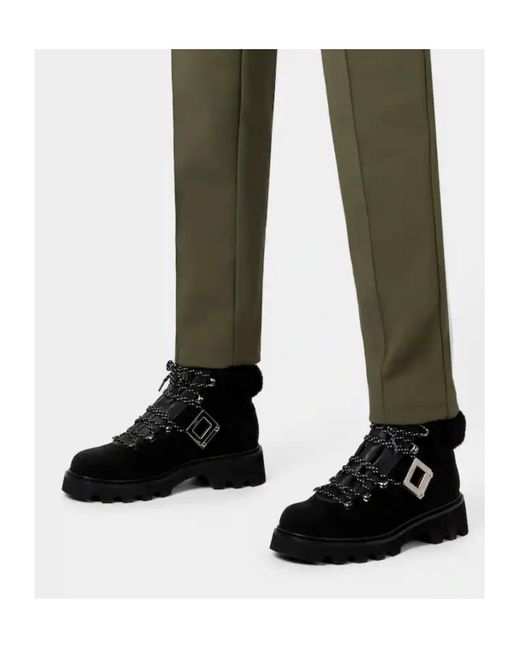 Roger Vivier Black Viv' Rangers Truck Booties