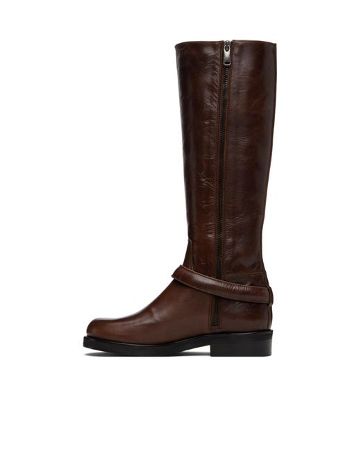 Coperni Brown Belt Cavalier Boots