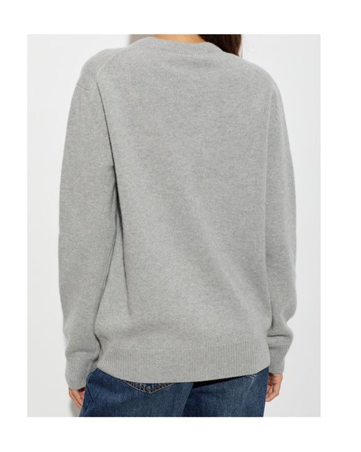 Dolce & Gabbana Gray Long-Sleeve Knit Top