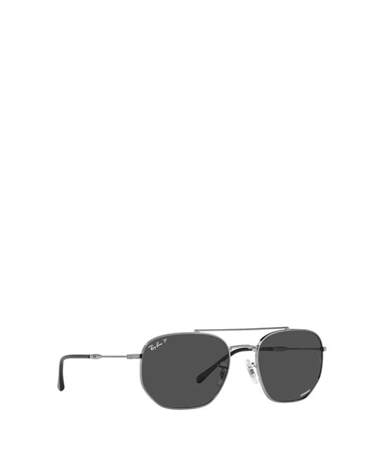 Ray-Ban Gray Irregular Frame Sunglasses for men