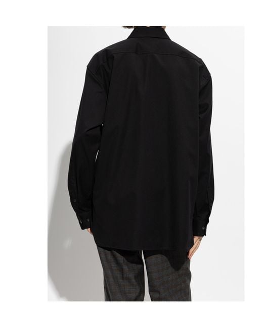 Dries Van Noten Black Long-Sleeved Shirt for men