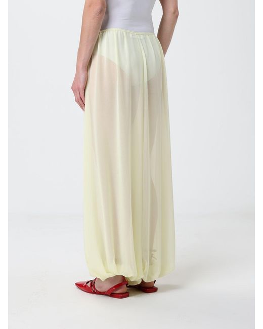 Frankie Shop White Wide-Leg Casual Pants