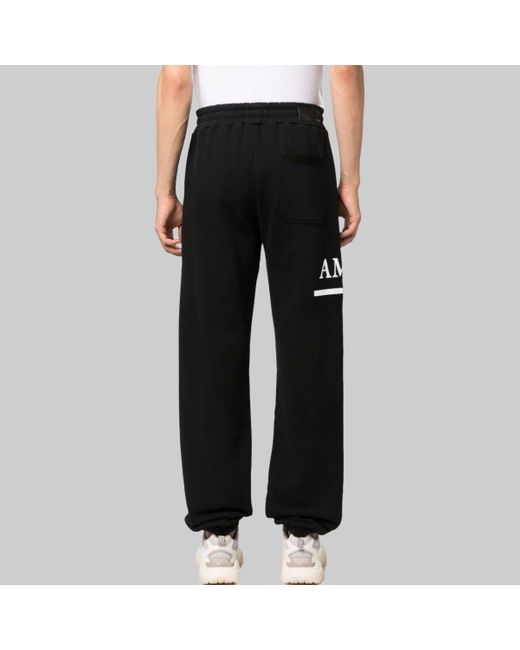 Amiri Black Logo Details Sweatpants for men