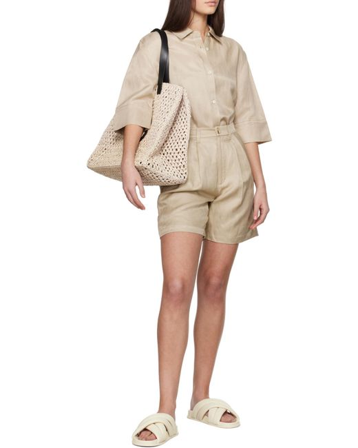 Anine Bing Natural Large Rio Woven Tote Bag