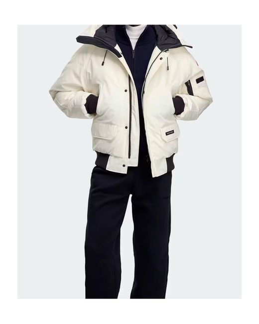 Canada Goose White Chilliwack Bomber for men