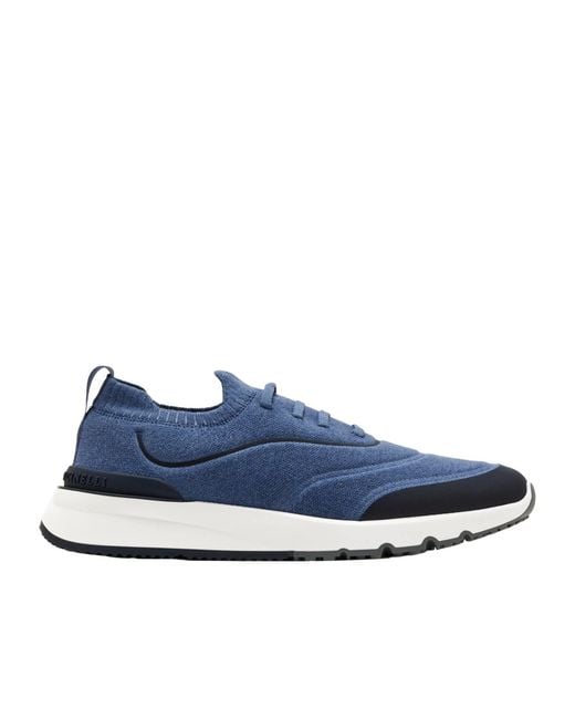 Brunello Cucinelli Blue Sneakers for men