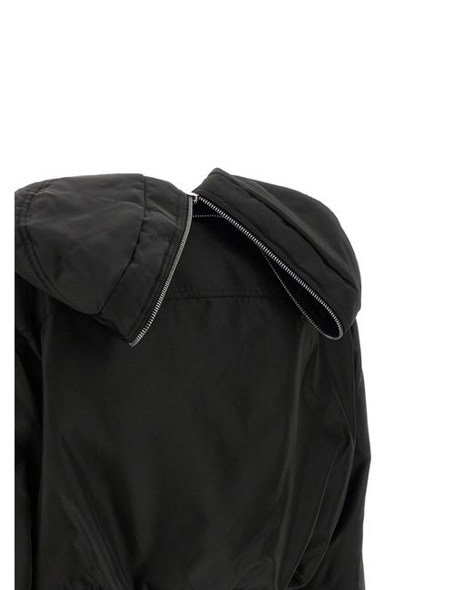 Rick Owens Black Alice Parka for men