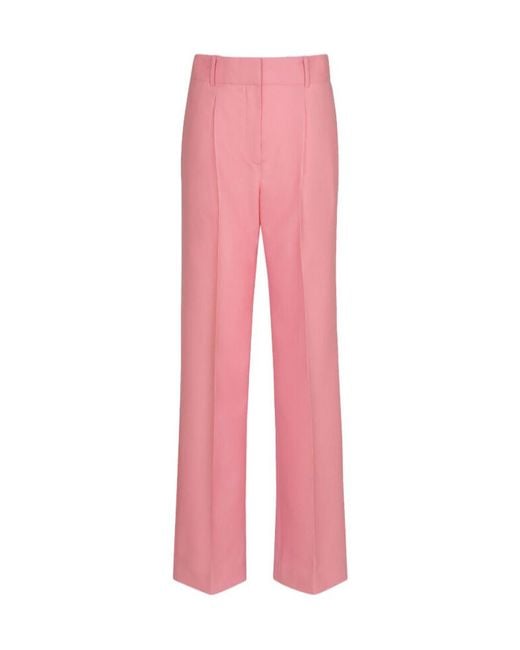Givenchy Pink High-Waisted Tailored Trousers