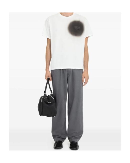 MM6 by Maison Margiela White Numeric Signature Spray T-Shirt for men