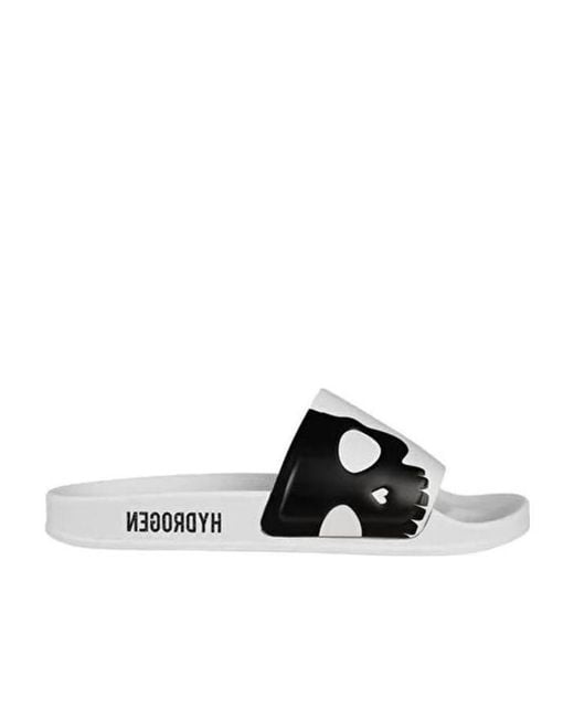 Hydrogen White Flat-Bottomed Open-Toed Sandals for men