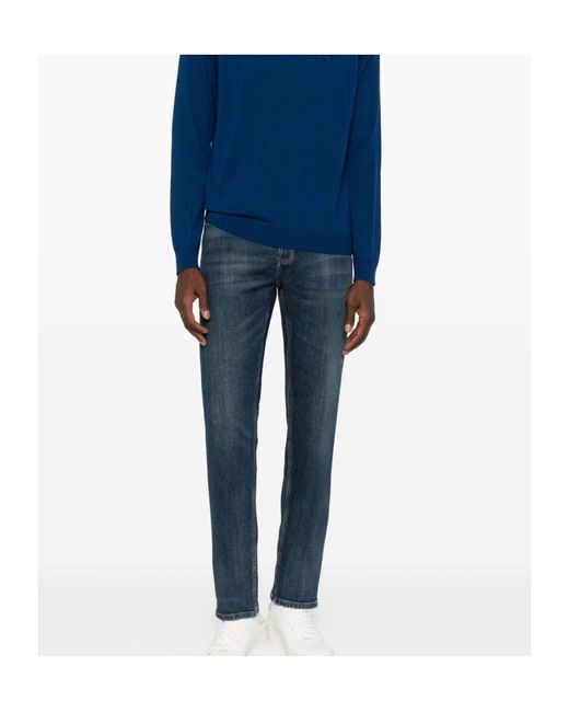Emporio Armani Blue Denim Cotton Jeans for men