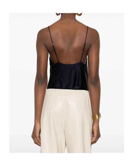 Forte_forte Blue V-Neck Top