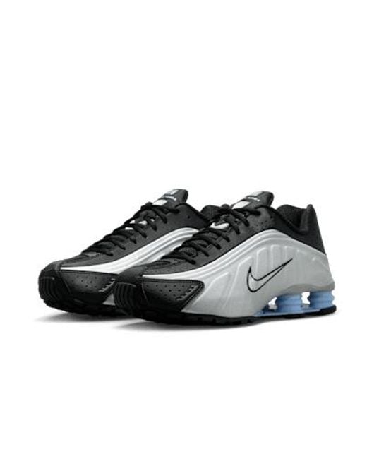 Nike Black Shox R4 Lace-Up Sneakers for men