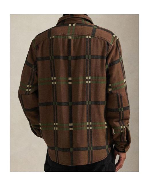 Polo Ralph Lauren Brown Jacquard Shirt Jacket for men