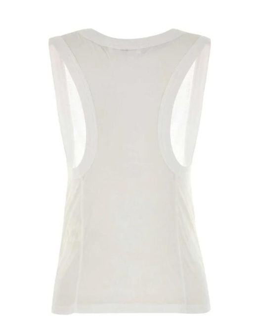 Co. White Jersey Tank Top