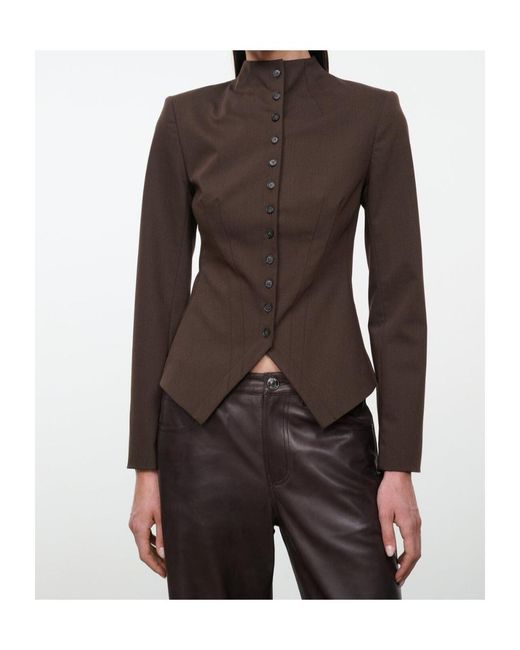 Staud Multicolor Adrian Jacket Earth
