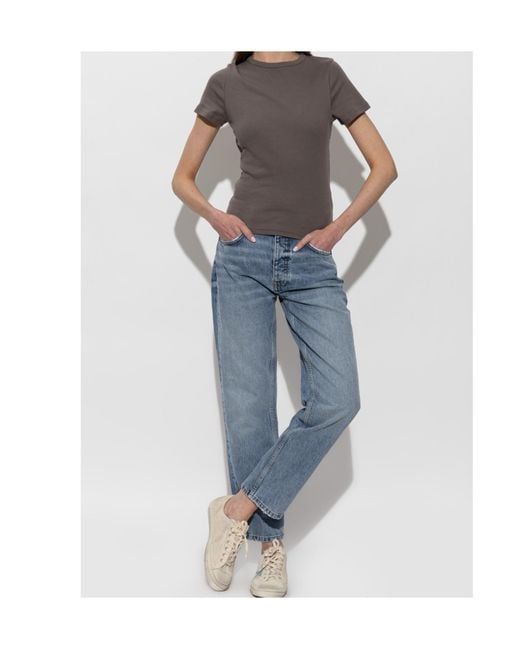 Golden Goose Deluxe Brand Natural V Star 2 Distressed Low-Top Sneakers