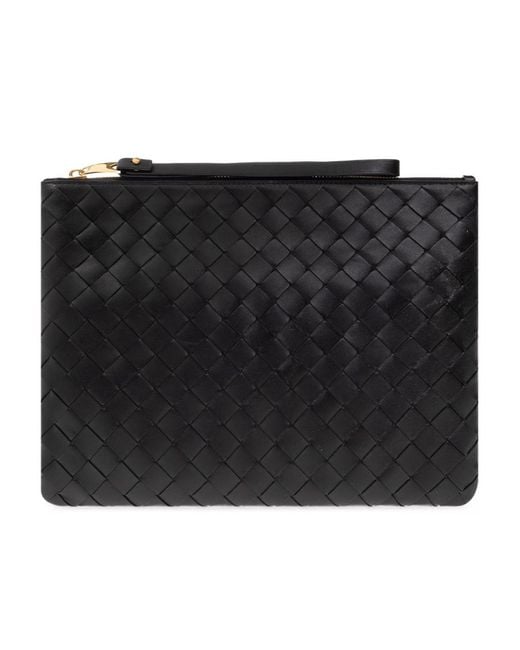Bottega Veneta Black Intrecciato Small Handbag