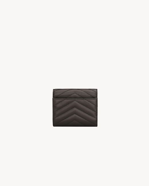 Saint Laurent Black Trifold Wallet