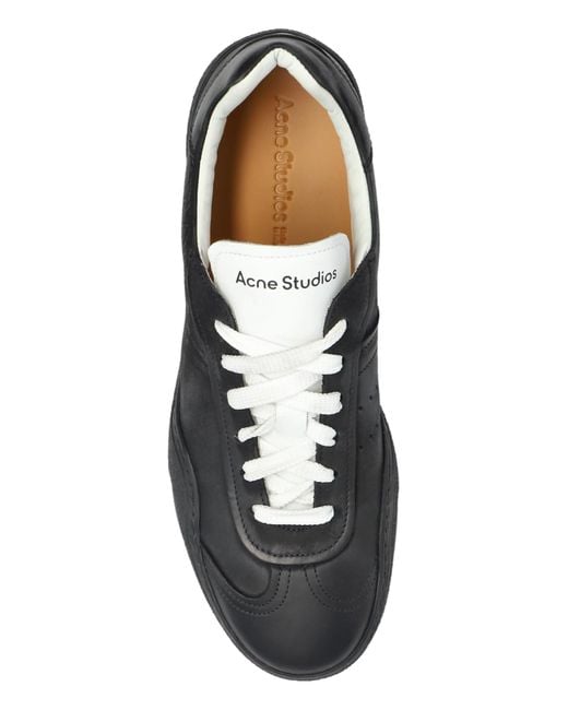 Acne Black Lace-Up Sneakers for men