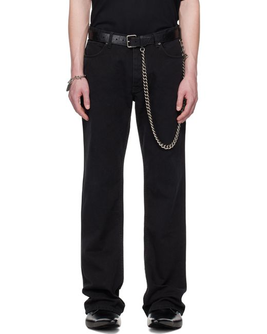Balenciaga Black Mid-Waisted Straight-Leg Jeans
