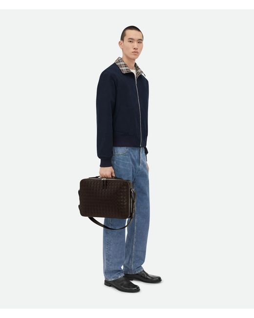 Bottega Veneta Black Getaway Slim Briefcase for men