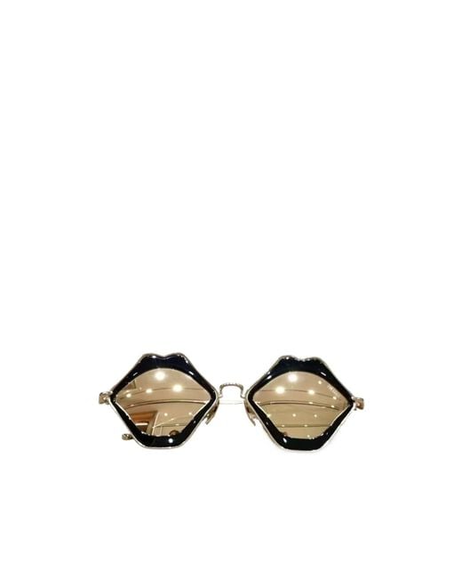 Chrome Hearts Metallic Geometric Sunglasses